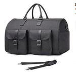 Travel Duffle Bag Spacious Multi-Pocket Water-Resistant Detachable Strap