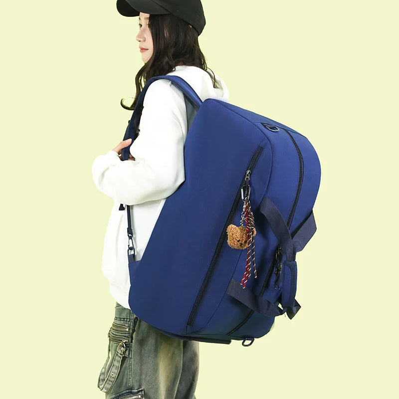 Travel Duffle Bag Spacious Organized Pockets Removable Strap