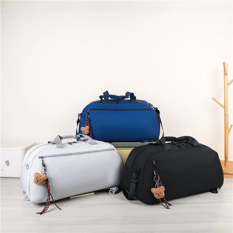 Travel Duffle Bag Spacious Organized Pockets Removable Strap