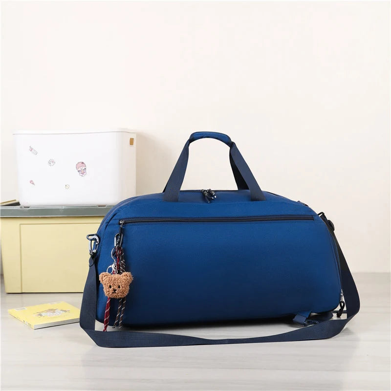 Travel Duffle Bag Spacious Organized Pockets Removable Strap