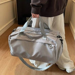 Travel Duffle Bag Spacious Water-Resistant Fabric Organized Pockets