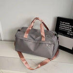 Travel Duffle Bag Spacious Water-Resistant Fabric Organized Pockets