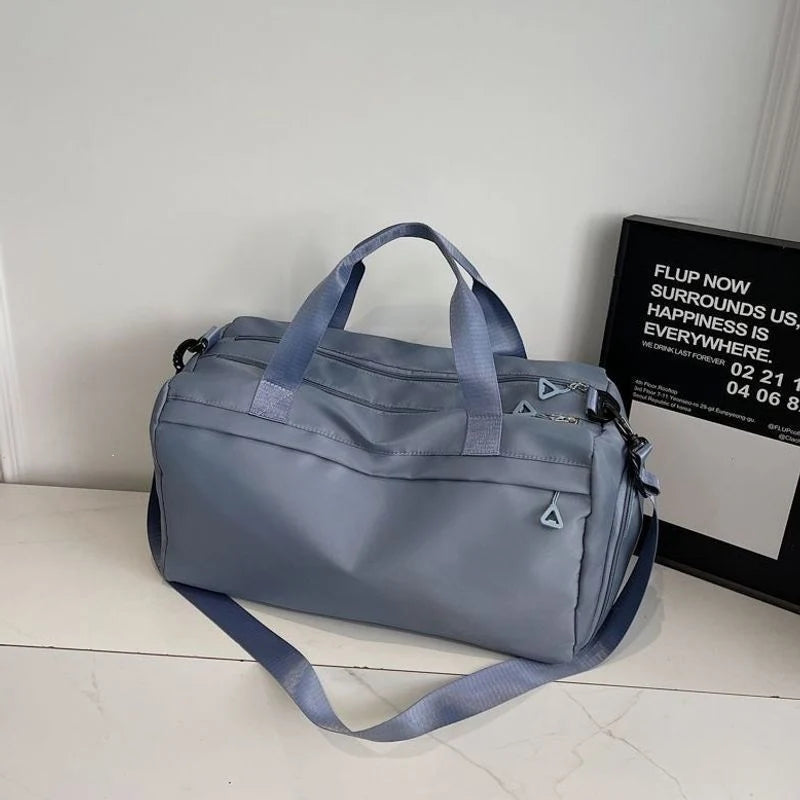 Travel Duffle Bag Spacious Water-Resistant Fabric Organized Pockets