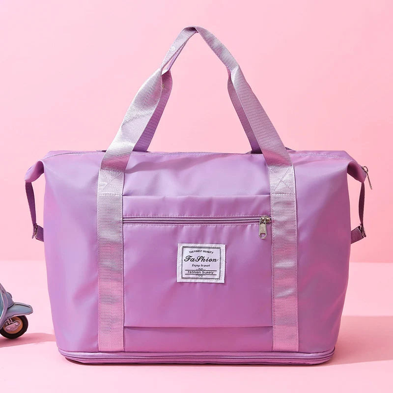 Travel Duffle Bag Spacious Weather-Resistant Multiple Pockets