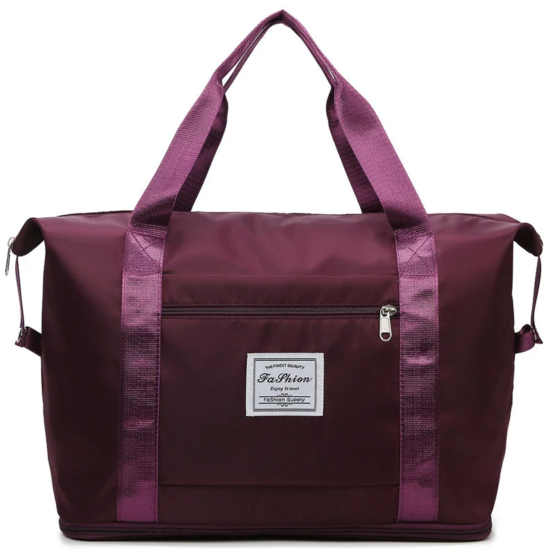 Travel Duffle Bag Spacious Weather-Resistant Multiple Pockets