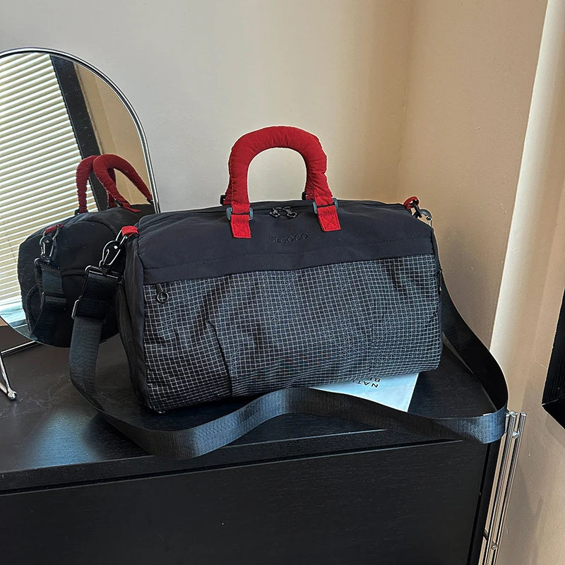 Travel Duffle Bag Water-Resistant Multi-Compartment & Adjustable Strap
