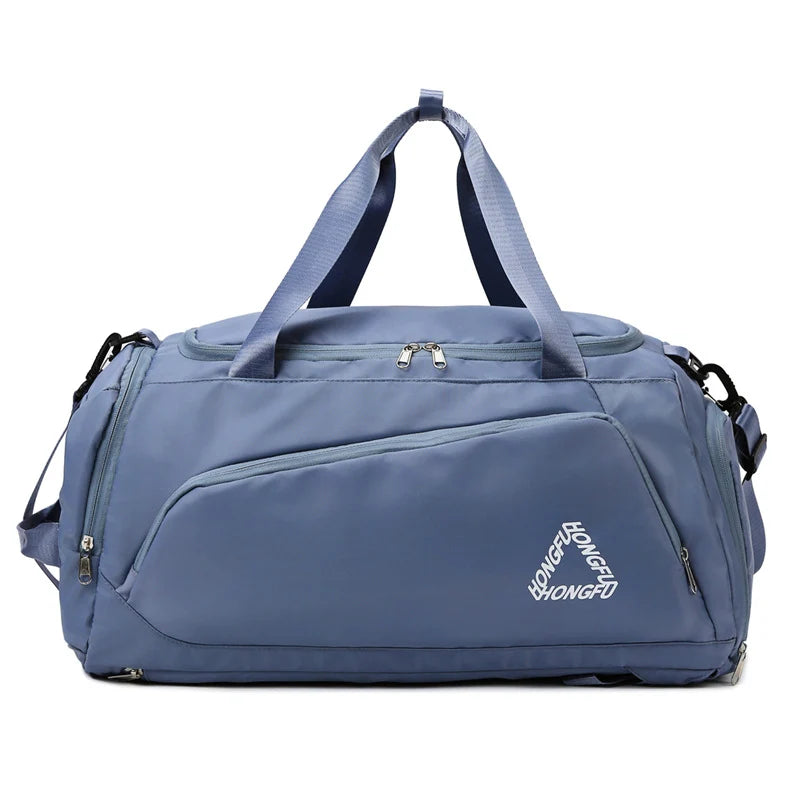 Travel Duffle Bag Water-Resistant Multi-Pocket Detachable Shoulder Strap