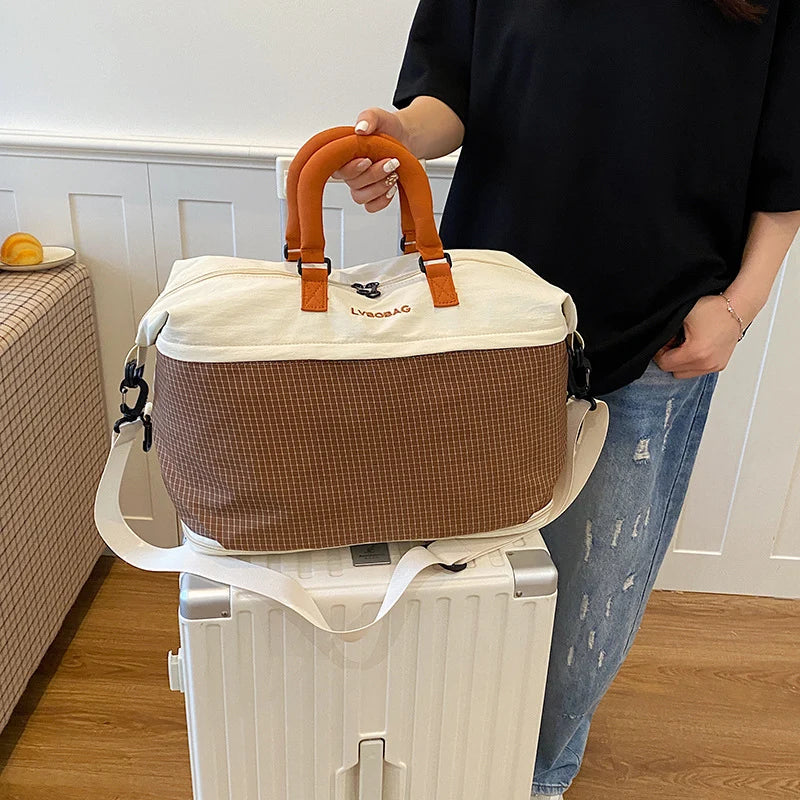 Travel Duffle Bag Water-Resistant Multiple Compartments