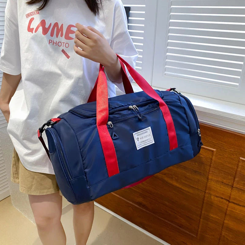 Travel Duffle Bag Water-Resistant Multiple Compartments & Padded Straps