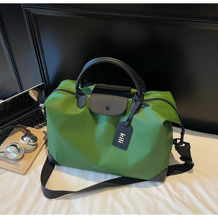 Travel Duffle Bag Water-Resistant Multiple Pockets & Adjustable Strap