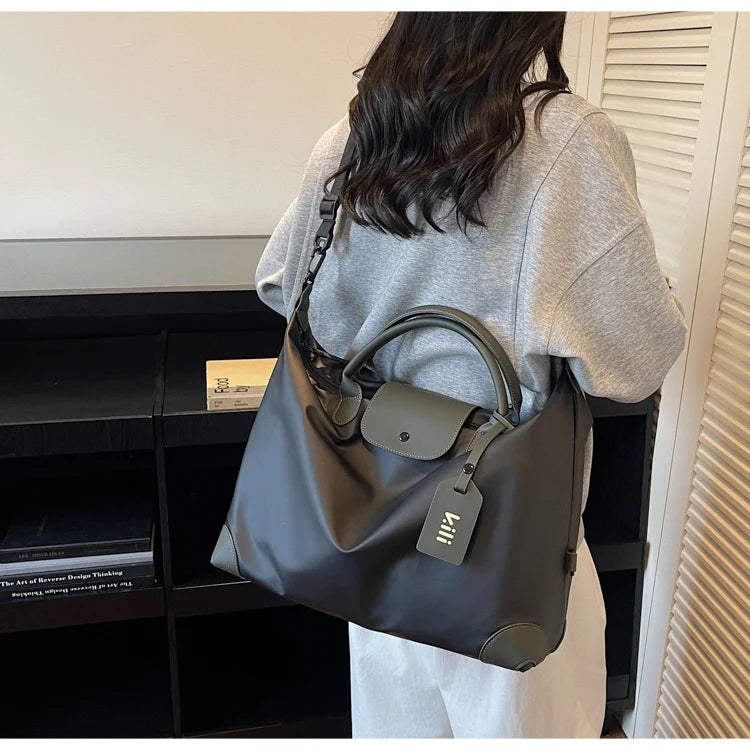 Travel Duffle Bag Water-Resistant Multiple Pockets & Adjustable Strap