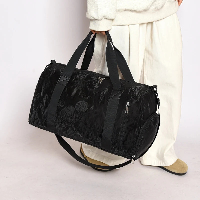 Travel Duffle Bag Water-Resistant Multiple Zippered Pockets