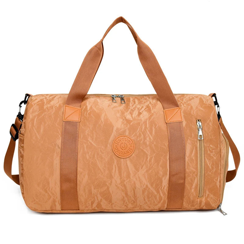 Travel Duffle Bag Water-Resistant Multiple Zippered Pockets
