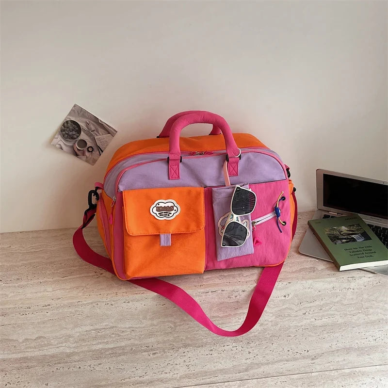Travel Duffle Bag Weather-Resistant Large Capacity & Multiple Pockets