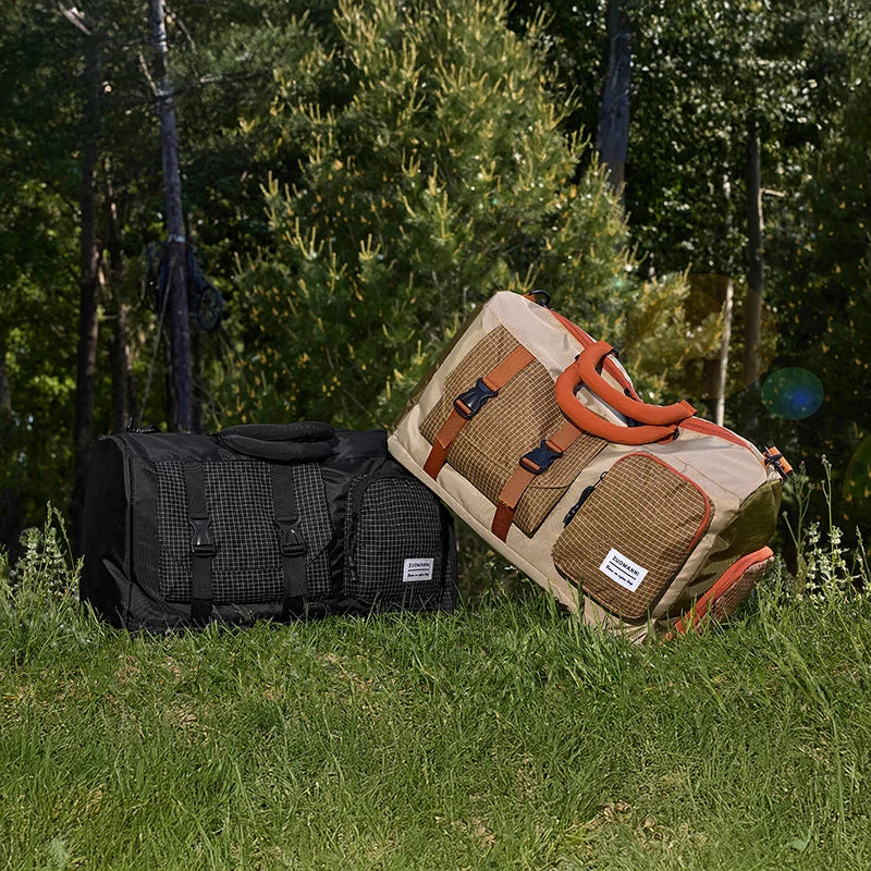 Travel Duffle Bag Weather-Resistant Multiple Compartments & Padded Shoulder Strap