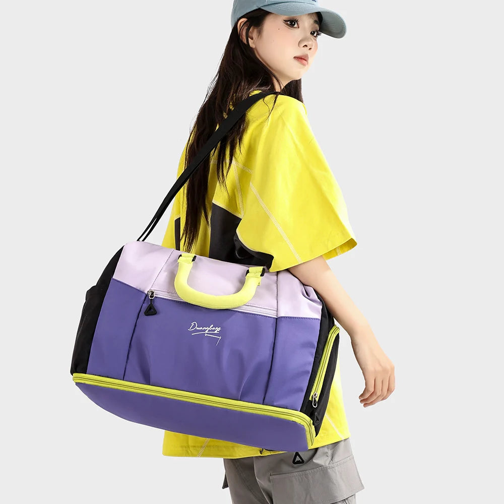 Travel Duffle Bag Weather-Resistant Spacious Multiple Pockets