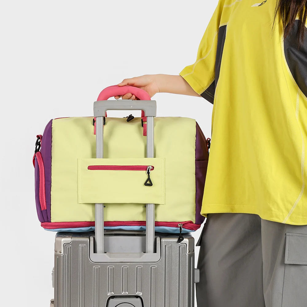 Travel Duffle Bag Weather-Resistant Spacious Multiple Pockets