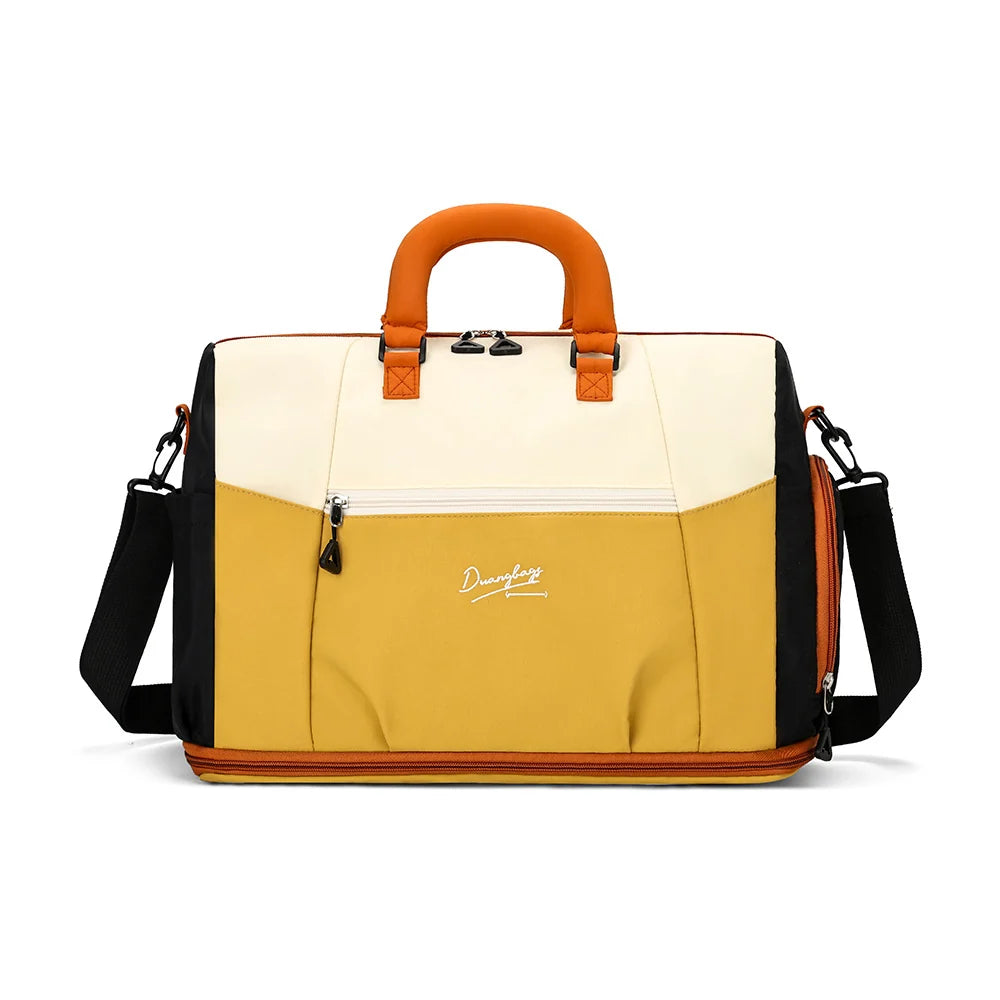 Travel Duffle Bag Weather-Resistant Spacious Multiple Pockets