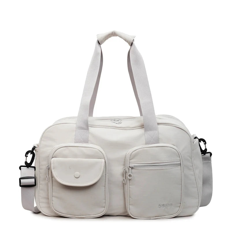 Travel Gym Bag Water-Resistant Multiple Compartments Adjustable Strap