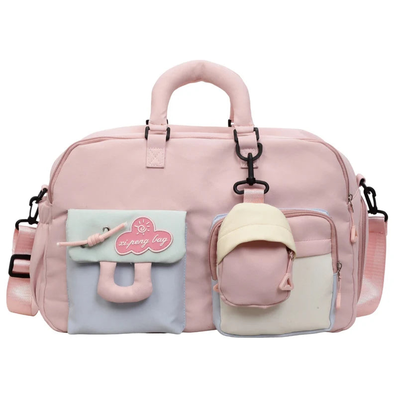 Travel Handbag Multiple Compartments Padded Handles & Adjustable Strap