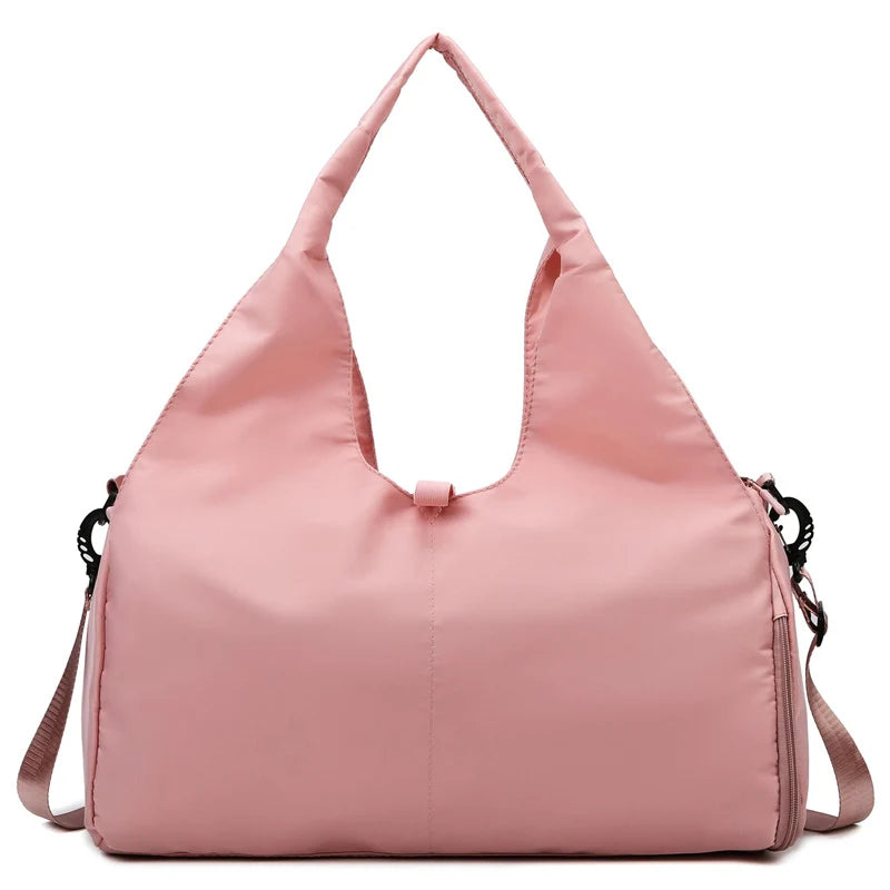 Travel Handbag Spacious Organizer Water-Resistant Dual Straps
