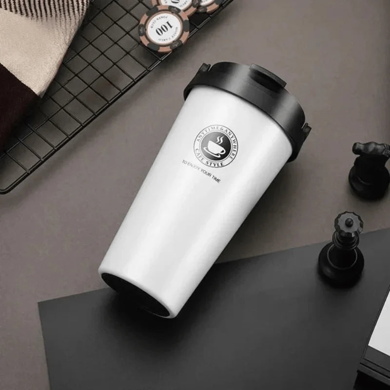 Travel Mug Stainless Steel Double-Wall Insulated Leakproof Sliding Lid