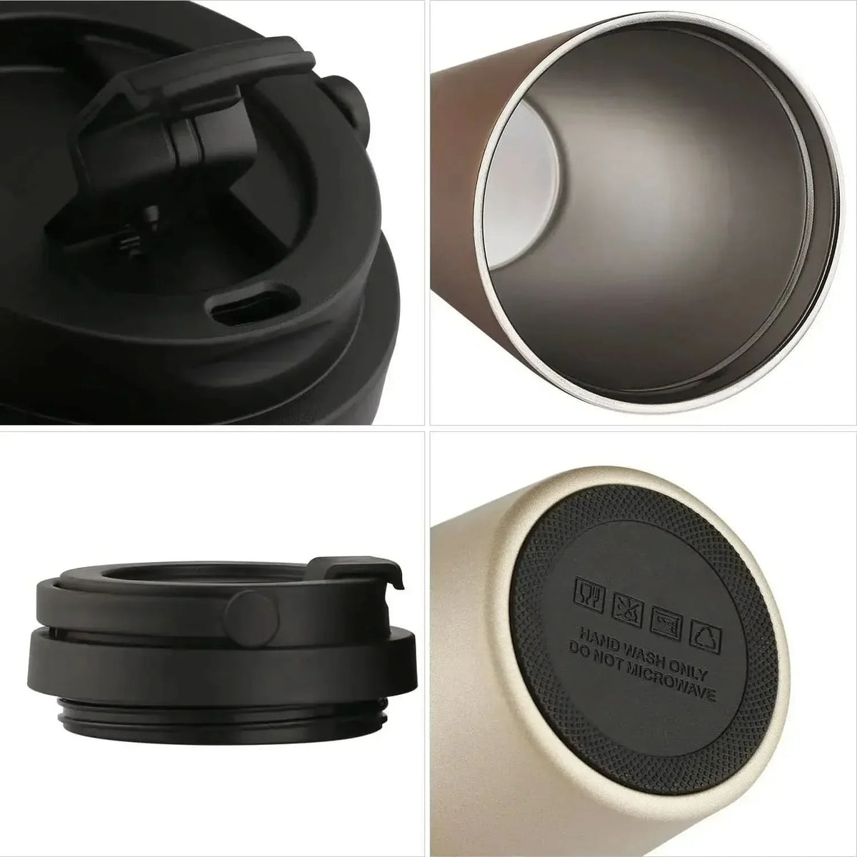 Travel Mug Stainless Steel Double-Wall Insulated Leakproof Sliding Lid