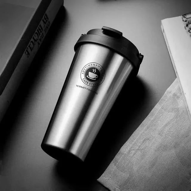 Travel Mug Stainless Steel Double-Wall Insulated Leakproof Sliding Lid