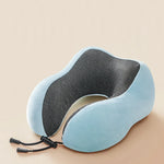 Travel Neck Pillow U-Shaped Memory Foam Lightweight