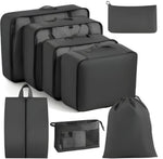 Travel Organiser Set 8-Piece Mesh & Zippered Space-Saving