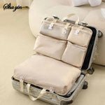 Travel Organizer Bag Durable Twill 6 Compartments Foldable