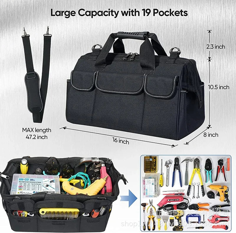 Travel Organizer Bag Spacious Multiple Pockets Adjustable Strap