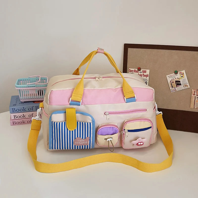 Travel Organizer Bag Water-Resistant Multi-Compartment Adjustable Strap