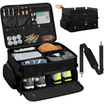 Travel Organizer Multi-Compartment Shoe Pocket & USB Port