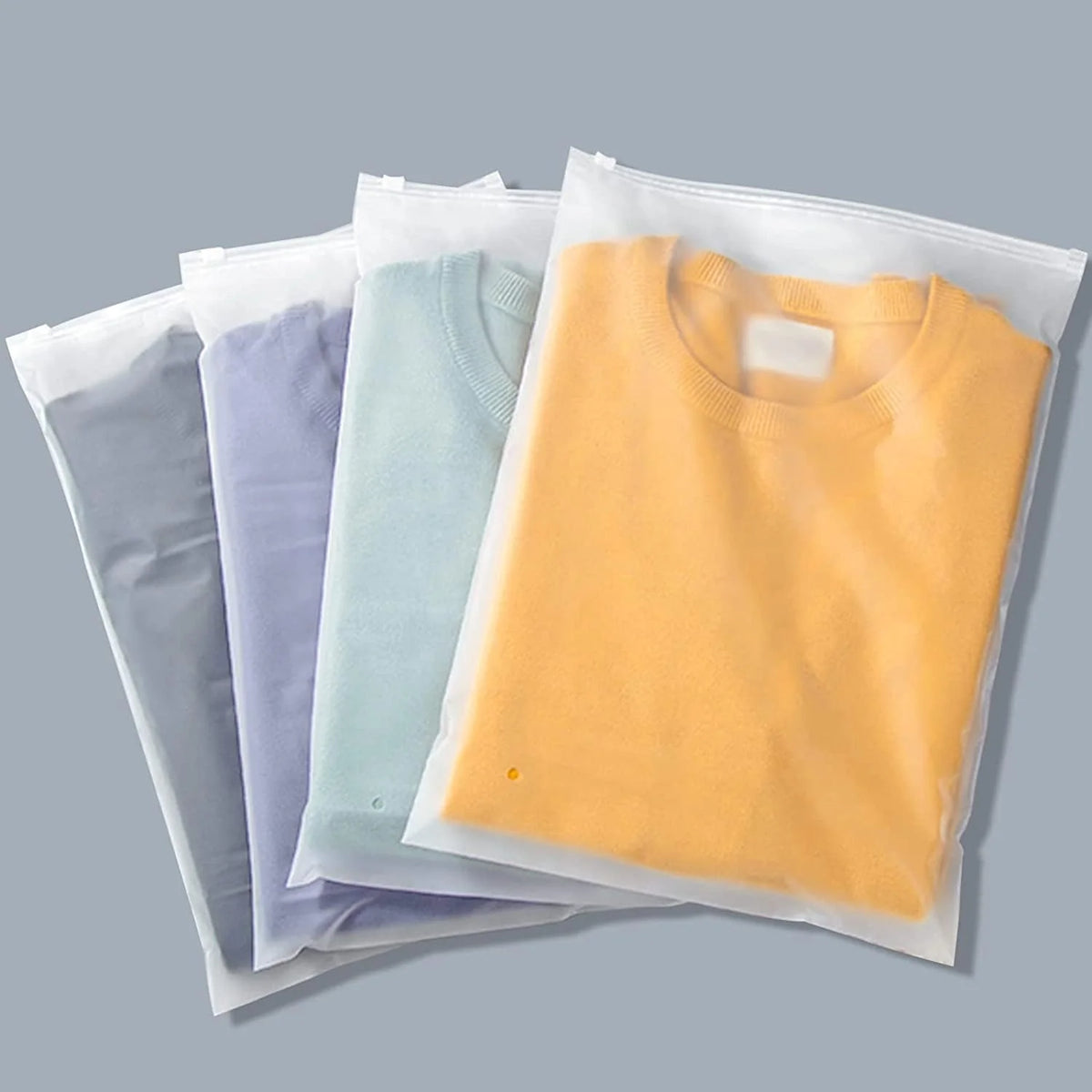 Travel Storage Bags 20-Pack Translucent Zip & Ventilated