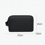 Travel Toiletry Bag Water-Repellent Fabric Double Zipper Multiple Pockets