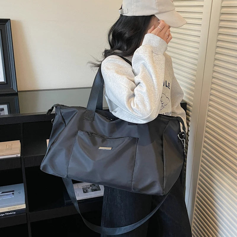Travel Tote Spacious Interior Water-Resistant Fabric