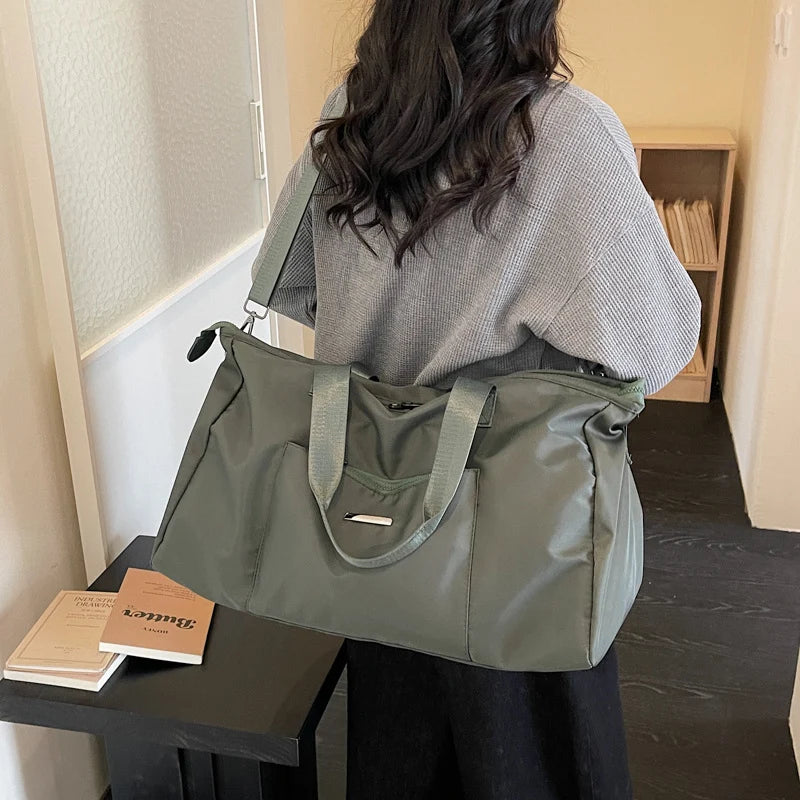 Travel Tote Spacious Interior Water-Resistant Fabric