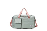 Travel Tote Tear-Resistant Fabric Exterior Pockets & Adjustable Strap