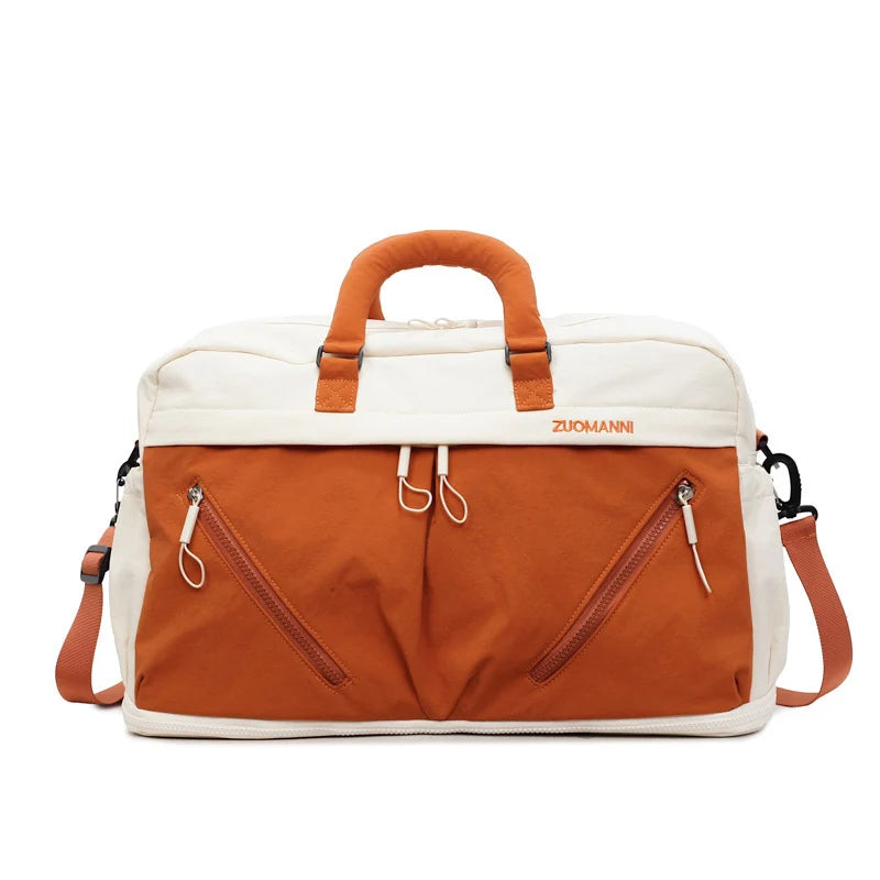 Travel Tote Water-Resistant Spacious Zippered Pockets