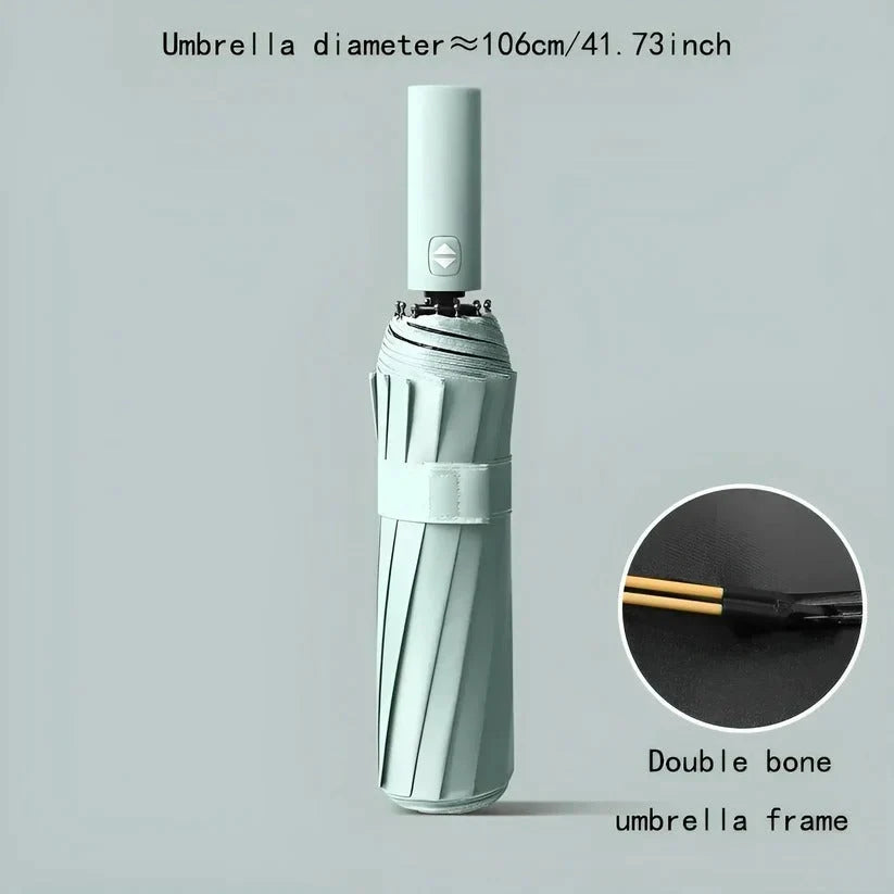 Travel Umbrella Compact Wind-Resistant Frame & UV-Blocking Canopy