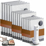 Travel Vacuum Bag Set Cordless Pump 15 Bags