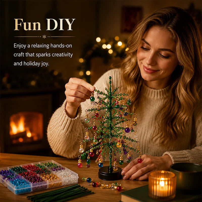 Tree Craft Kit Beaded DIY Angel Topper
