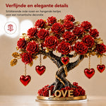 Tree Decoration Heart-Shaped Acrylic With Gold-Look Base