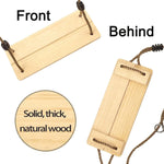 Tree Swing Seat Natural Pine Adjustable Rope