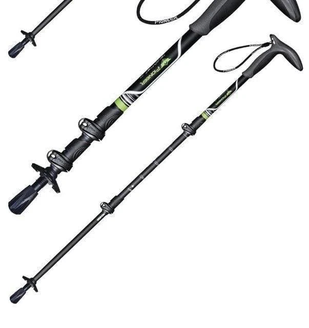 Trekking Poles Carbon Fiber Adjustable Length & External Lock