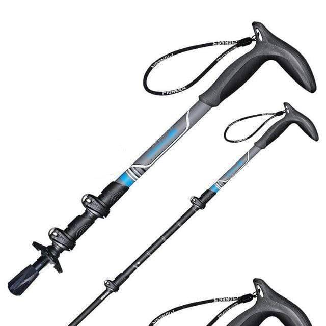 Trekking Poles Carbon Fiber Adjustable Length & External Lock