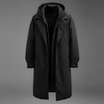 Trench Coat Waterproof Hooded Longline Coverage