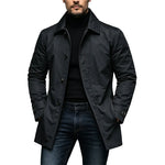 Trench Coat Waterproof Wrinkle-Resistant Mid-Length Fit