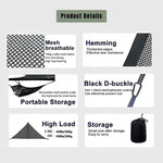 Triangle Camping Hammock Breathable Mesh 440 Lbs Capacity